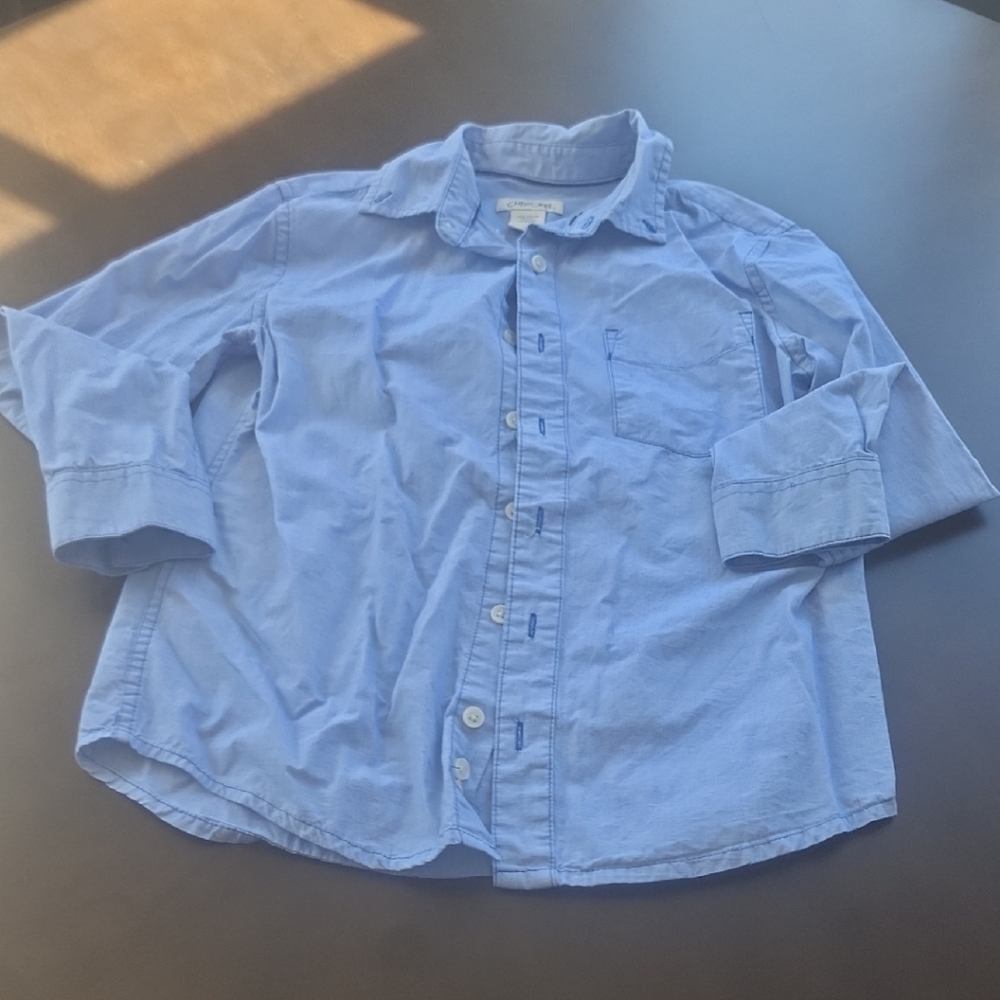 Cherokee Sky Blue Kids Button-Down Shirt